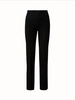 marla wide straight leg dress pant in black