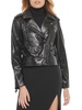 womens faux leather biker motorcycle jacket