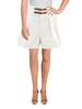 womens sateen short flat front