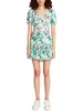 womens floral print tiered mini dress