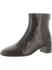 womens leather crinkle ankle boots