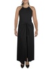 womens sleeveless layered jumpsuit