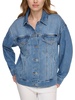 womens trucker oversized denim jacket