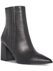 iconic womens leather block heel ankle boots