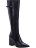 ireland womens leather zip-up knee-high boots