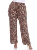 plus womens fold-over waist wide leg palazzo pants