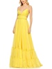 womens chiffon cut-out evening dress