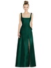 sleeveless square-neck princess line gown with pockets