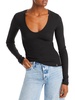 womens long sleeve scoop neck pullover top