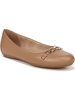 mira womens leather slip on ballet flats