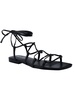 calivia womens faux leather ankle strap gladiator sandals