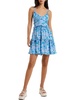 gretha womens ruffled short mini dress