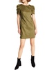 womens solid mini sheath dress