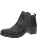 win doe  womens leather round toe booties