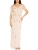 womens beaded maxi evening dress