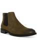 maxxin  mens round toe faux leather chelsea boots