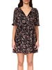 bloom womens puff sleeve floral babydoll dress