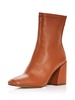 julie womens leather square toe mid-calf boots