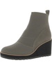 quill-st womens leather pull on ankle boots