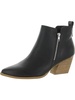 kooley womens leather stacked heel ankle boots