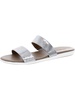 clovis womens metallic slip on pool slides