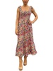 womens floral print mid-calf midi dress