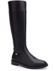 taba womens leather double zipper knee-high boots