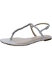 dafina womens metallic embellished thong sandals