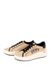 women's leon lace up sneaker in natural/black