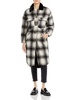 james womens faux fur lined long walker coat