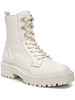 lue womens lugged sole combat & lace-up boots