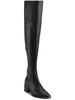 noemi womens faux leather slip on over-the-knee boots