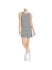 gray malin womens striped ribbed tank dress