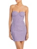 womens tweed strapless mini dress