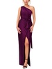 womens metallic long evening dress