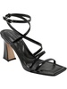 mahima womens strappy buckle heels