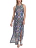 womens sleeveless paisley maxi dress