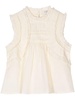 women's cole smocked tank top in cream