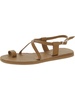 womens faux leather thong slingback sandals