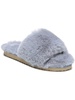 jinnie womens faux fur slip on slide slippers