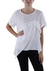 womens ruffled asymmetric blouse