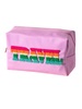 women's joy "travel" zip pouch bag in candy