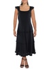 Anne Klein Women's Ruffled Three Tier Scoop Neck Midi Dress