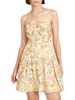 kasey womens floral print short fit & flare dress