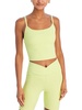 womens sqare n ribbed knit cropped