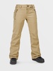 womens species stretch pants - dark khaki