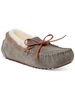 womens suede slip-on moccasins