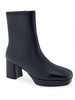 sussex womens patent platform ankle boots