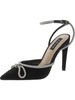 charm womens suede embellished pumps