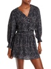 womens animal print above knee fit & flare dress